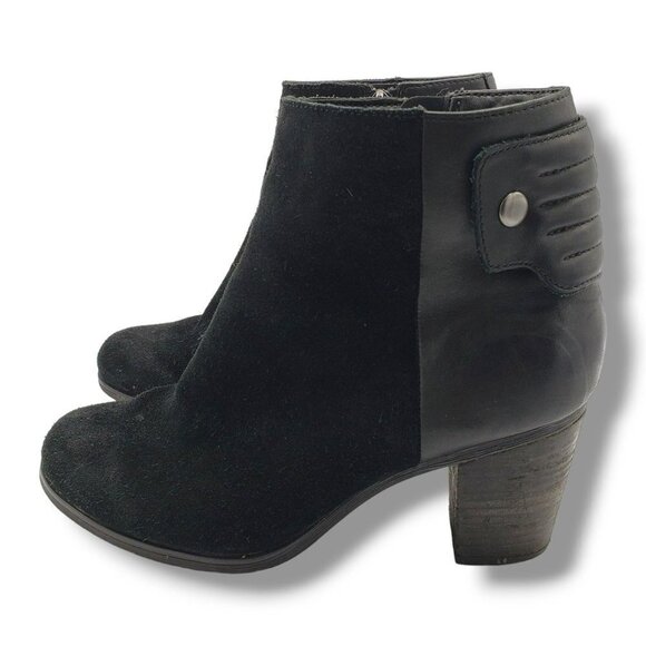 Clarks‎ Palma Rylie Suede Ankle Boots Womens 8 Black - Picture 8 of 12